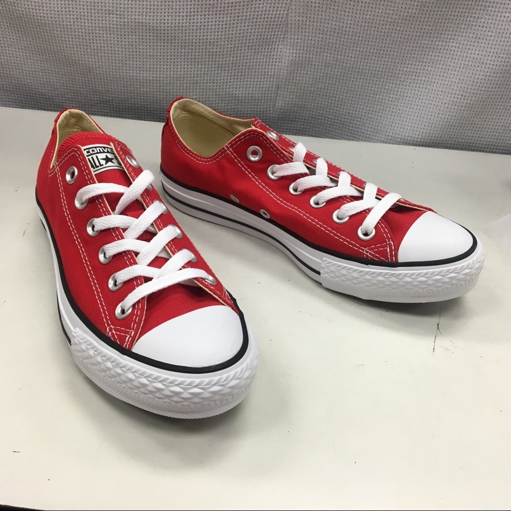 Men’s Red Converse Low Tops